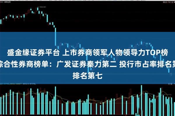 盛金缘证券平台 上市券商领军人物领导力TOP榜丨综合性券商榜单：广发证券秦力第二 投行市占率排名第七